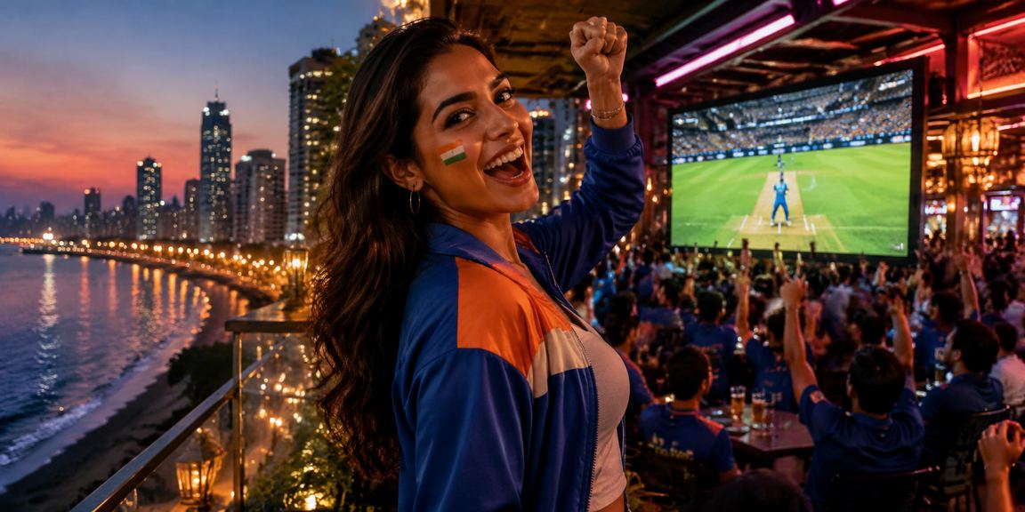 IPL cricket betting neon lights in India