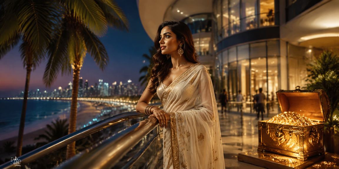 Player depositing on 2970 platform in traditional Indian attire